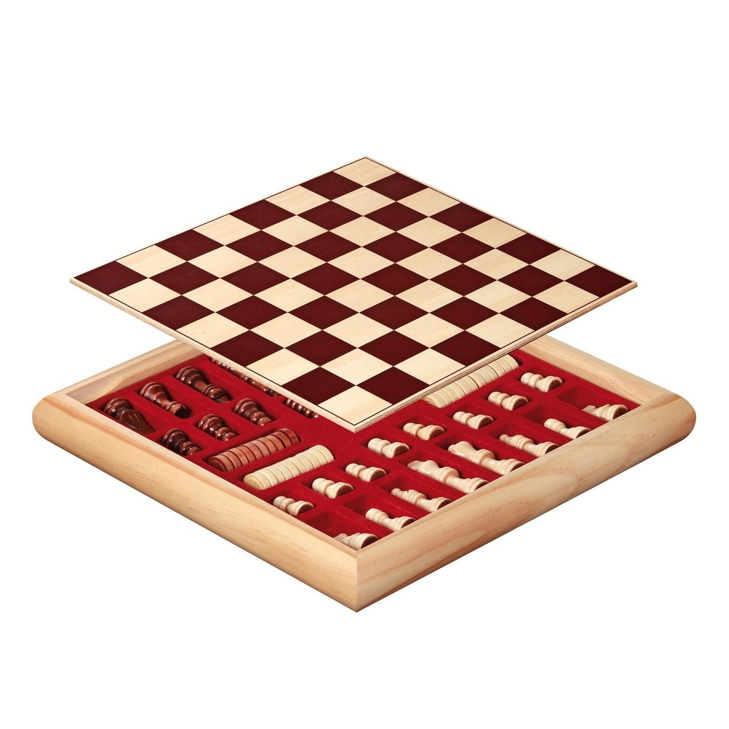 Set Philos Travel Sah &amp; Dame,Lemn