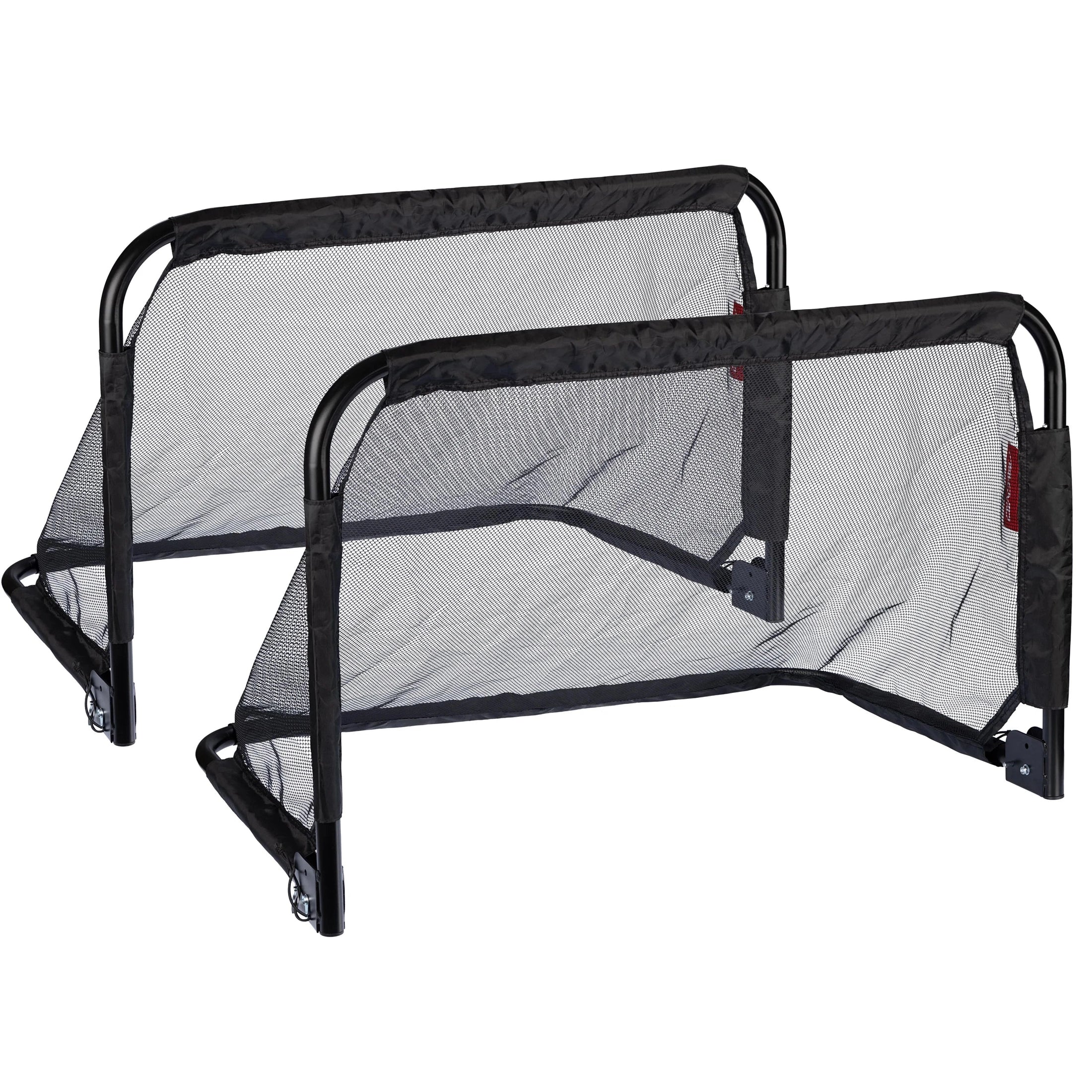 Set Porti fotbal din otel Avento pliabile, 90x60x60 cm