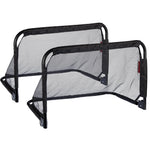 Set Porti fotbal din otel Avento pliabile, 90x60x60 cm