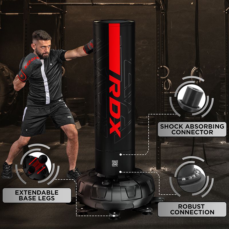 Set sac box de podea Rdx F6 6FT Kara, cu manusi incluse