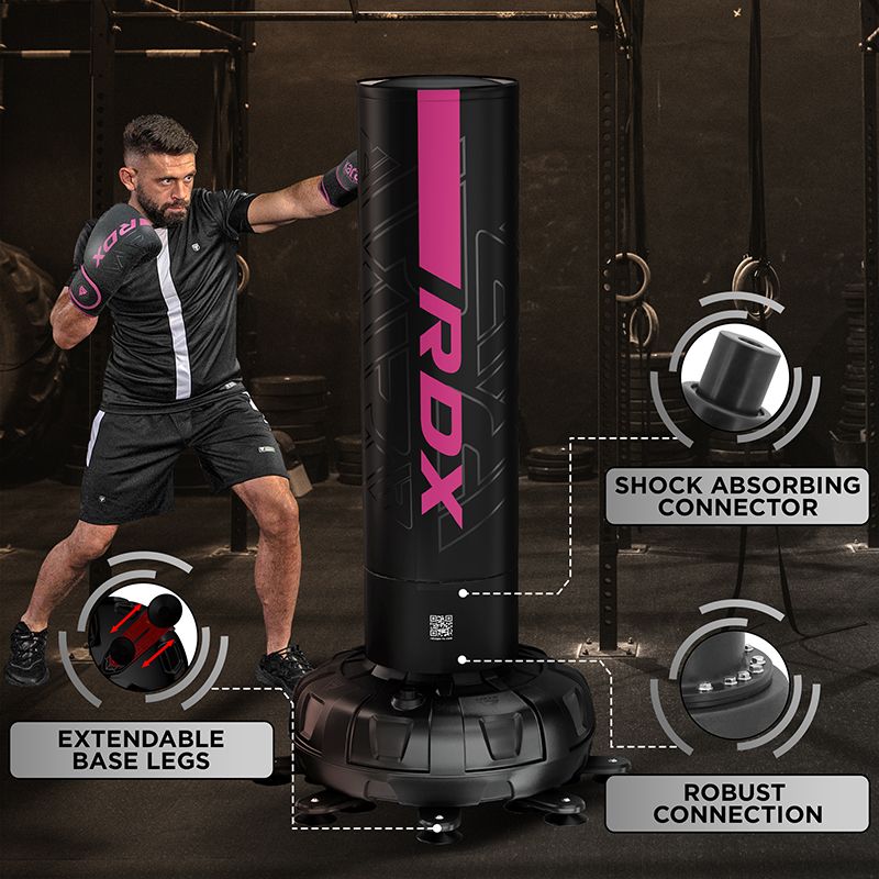 Set sac box de podea Rdx F6 6FT Kara, cu manusi incluse