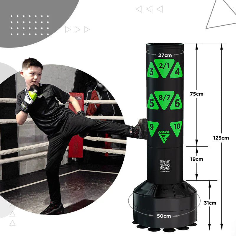 Sac de Box Podea Copii RDX KT Ronin 4FT 2-în-1 cu Mănuși