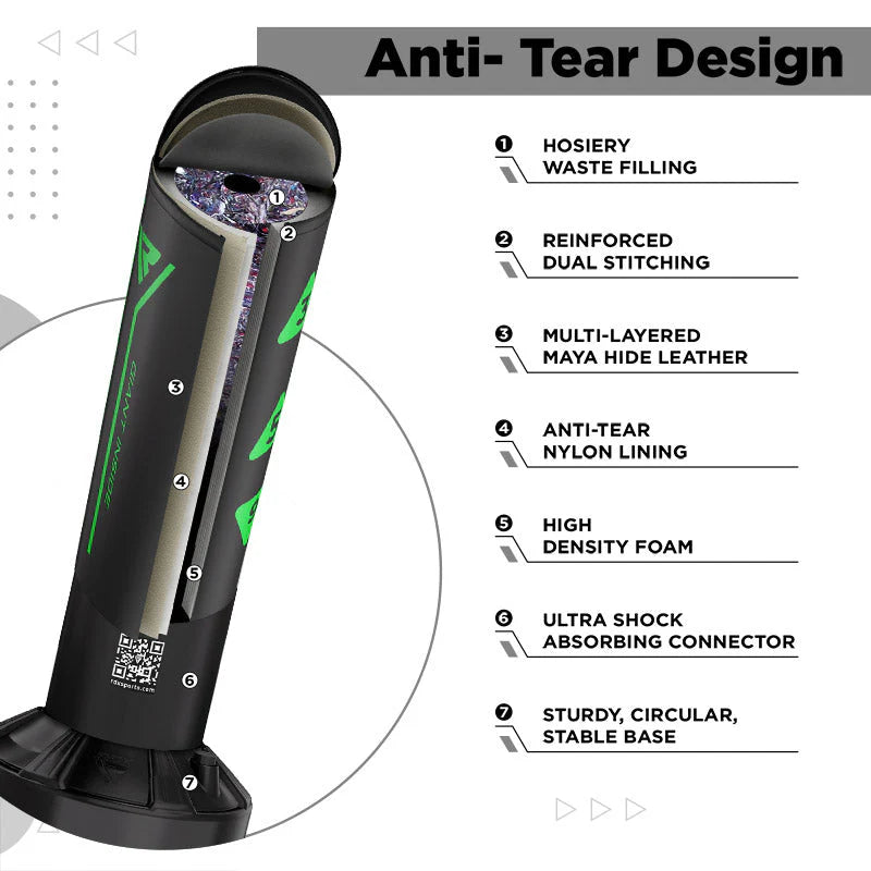 Sac de Box Podea Copii RDX KT Ronin 4FT 2-în-1 cu Mănuși