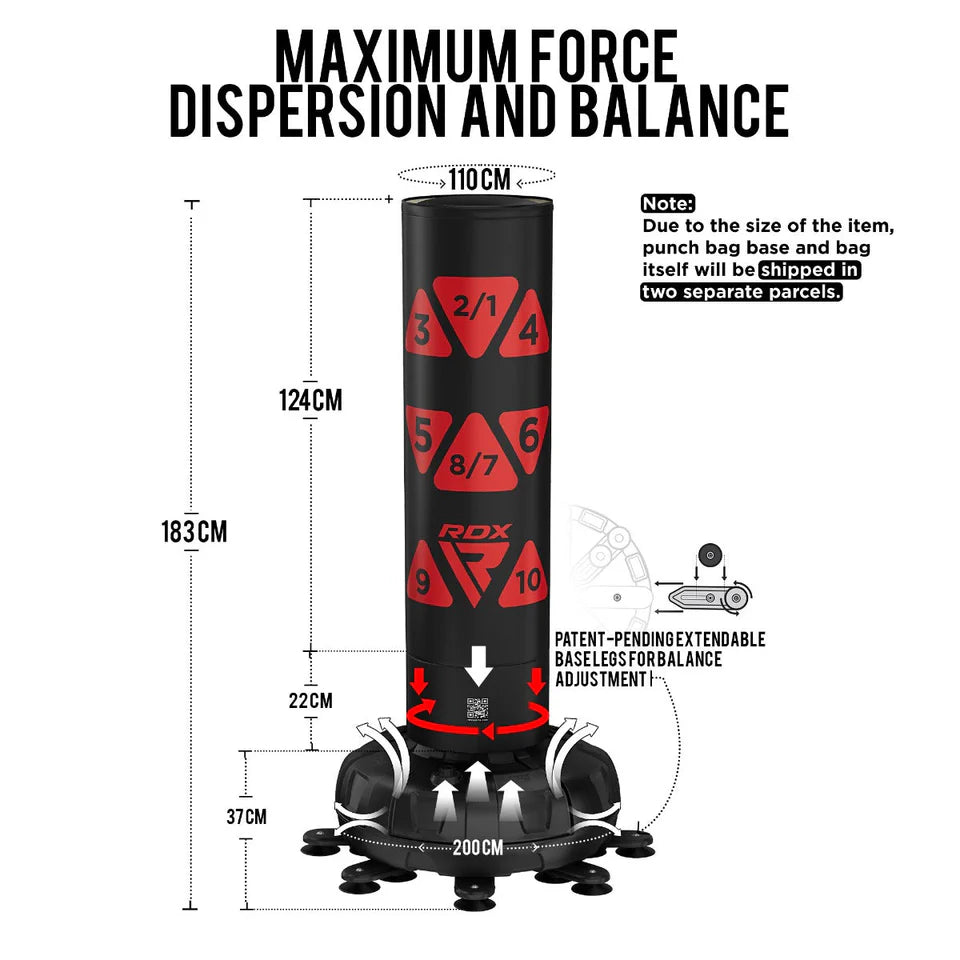 Sac Box Podea RDX KT Ronin 2-în-1 cu Mănuși Incluse