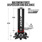 Set sac box de podea Rdx F6 6FT Kara, cu manusi incluse