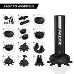 Set sac box de podea Rdx F6 6FT Kara, cu manusi incluse