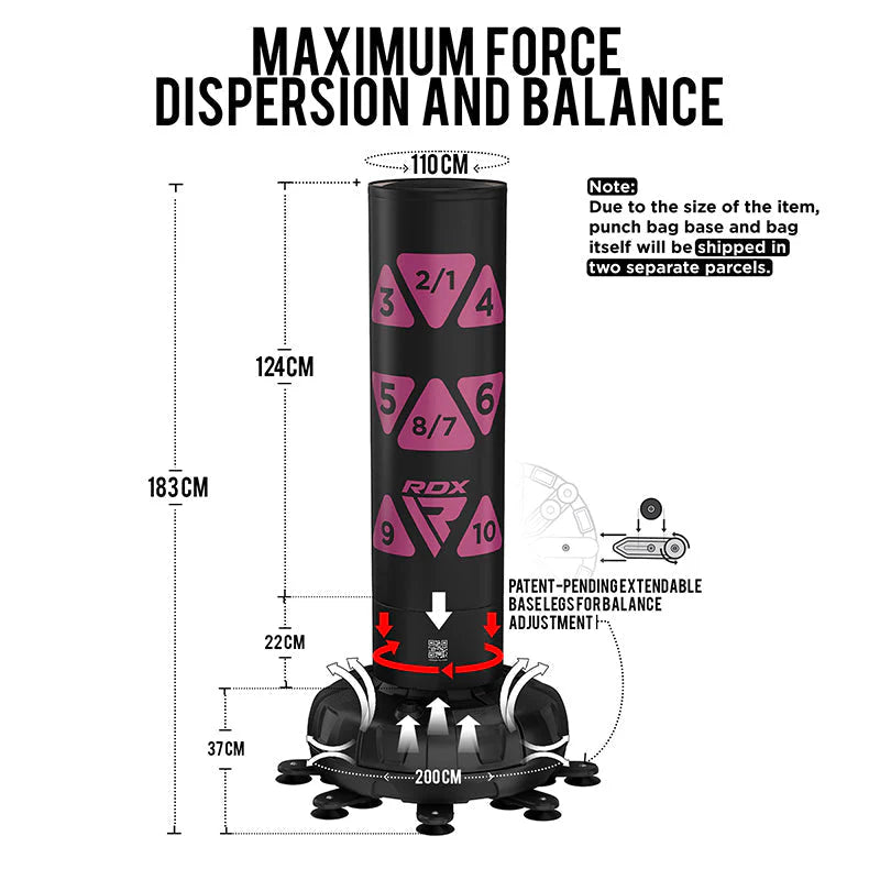 Set sac de box Rdx KT Ronin 6FT,  2-in-1 TARGET, cu manusi incluse