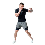 Pantaloni Scurți MMA T16 Verde/Negru | Gri/Negru