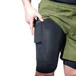 Pantaloni Scurți MMA T16 Verde/Negru | Gri/Negru