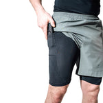 Pantaloni Scurți MMA T16 Verde/Negru | Gri/Negru