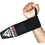 Suporturi pentru Ã®ncheietura mÃ¢inii pentru powerlifting W3 IPL, aprobate USPA, cu bucle pentru degetul mare, certificate OEKO-TEXÂ® Standard 100
