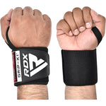 Suporturi pentru Ã®ncheietura mÃ¢inii pentru powerlifting W3 IPL, aprobate USPA, cu bucle pentru degetul mare, certificate OEKO-TEXÂ® Standard 100