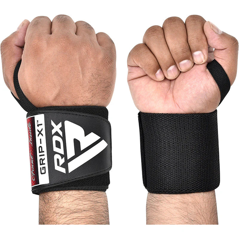 Suporturi pentru Ã®ncheietura mÃ¢inii pentru powerlifting W3 IPL, aprobate USPA, cu bucle pentru degetul mare, certificate OEKO-TEXÂ® Standard 100