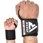 Suporturi pentru Ã®ncheietura mÃ¢inii pentru powerlifting W3 IPL, aprobate USPA, cu bucle pentru degetul mare, certificate OEKO-TEXÂ® Standard 100