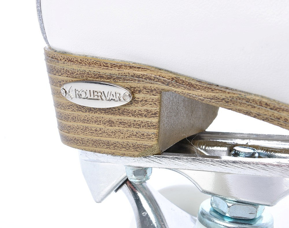 Patine Quad Copii Tempish TINY PLUS Piele Naturală Alb Cristale 54mm ABEC 7
