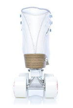 Patine Quad Copii Tempish TINY PLUS Piele Naturală Alb Cristale 54mm ABEC 7