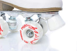 Patine Quad Copii Tempish TINY PLUS Piele Naturală Alb Cristale 54mm ABEC 7