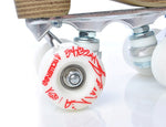 Patine Quad Copii Tempish TINY PLUS Piele Naturală Alb Cristale 54mm ABEC 7
