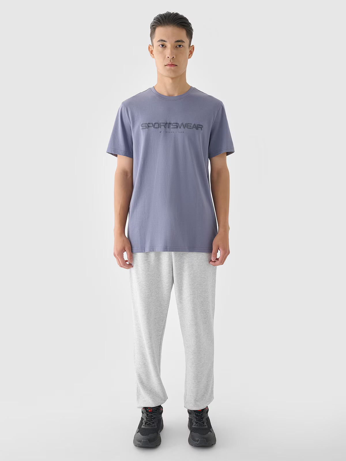 Tricou regular 4F cu imprimeu pentru barbati - bleumarin