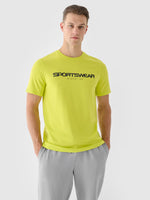 Tricou regular 4F cu imprimeu pentru barbati - verde