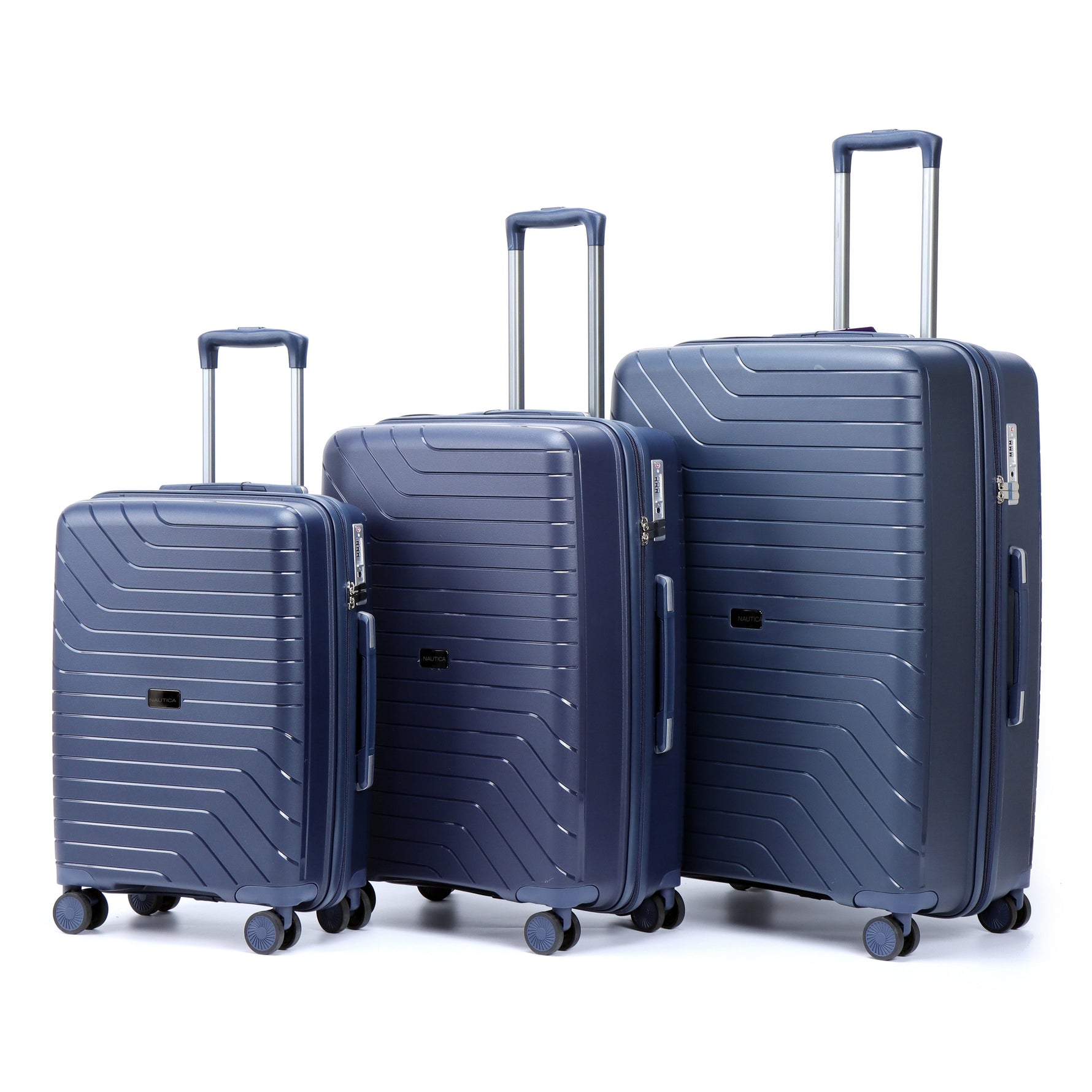 Troler Cabină NAUTICA Polipropilenă 20'' 55cm Gri/Negru/Bleumarin