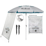 Umbrela Plaja Maui&Sons 190 cm UPF50+ cu Protectie Laterala Suplimentara