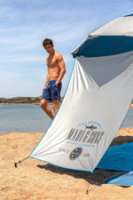Umbrela Plaja Maui&Sons 190 cm UPF50+ cu Protectie Laterala Suplimentara