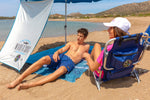 Umbrela Plaja Maui&Sons 190 cm UPF50+ cu Protectie Laterala Suplimentara