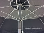 Umbrelă Plajă Maui & Sons UltraLight 190cm – Protecție UPF+50, Gri/Negru