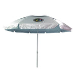 Umbrela plaja Maui&amp;Sons 190 cm, UltraLight, rabatabila, protectie UPF50+, husa transport, albastru deschis
