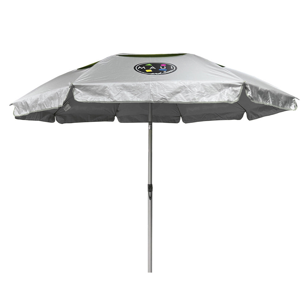 Umbrela plaja Maui&amp;Sons 190 cm, UltraLight, rabatabila, protectie UPF50+, husa transport, Gri