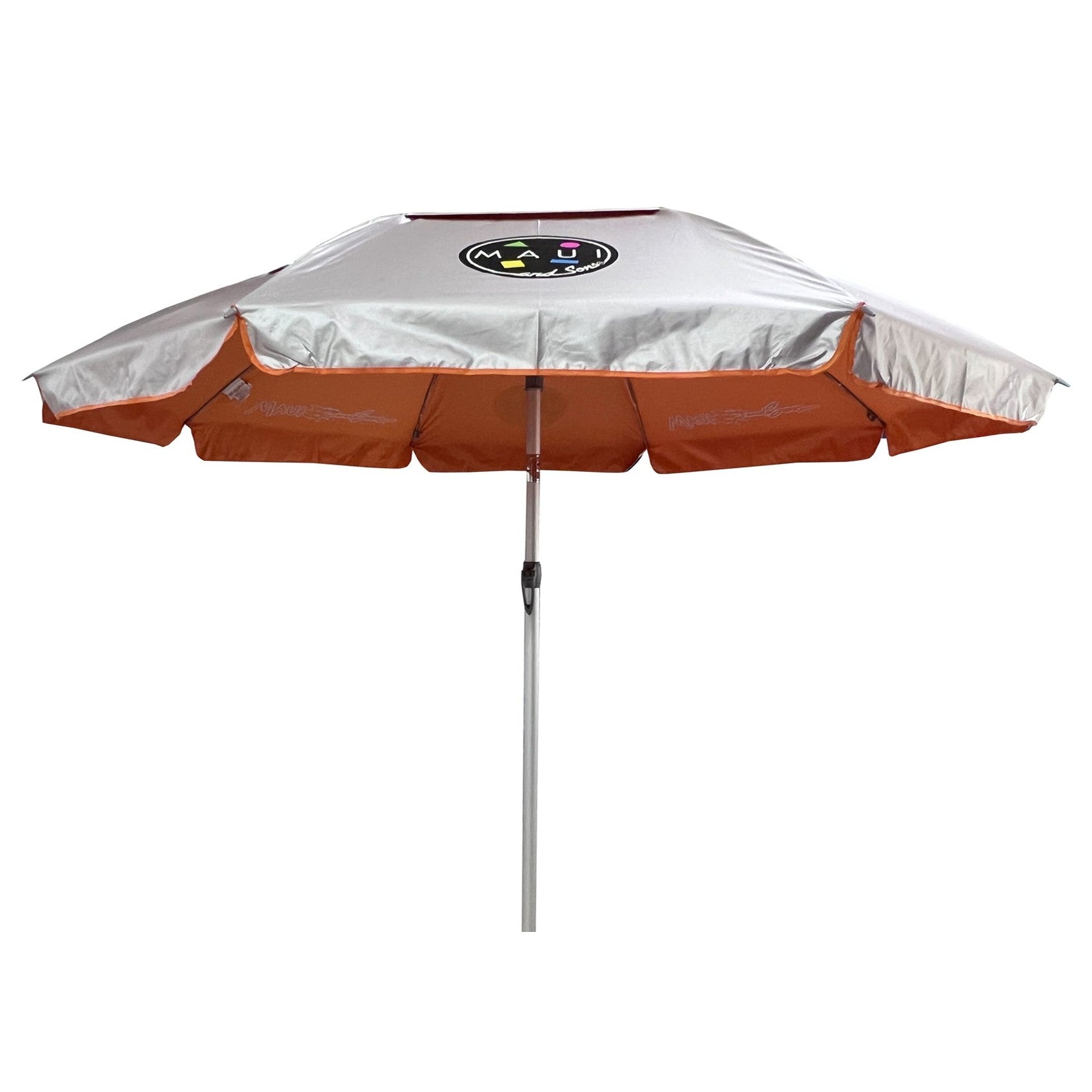 Umbrela plaja Maui&amp;Sons 190 cm, UltraLight, rabatabila, protectie UPF50+, husa transport, Portocaliu