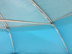 Umbrelă plajă Maui & Sons XL 220 cm, protecție UPF50+, rabatabilă, husă inclusă, Albastru