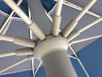 Umbrelă Plajă Maui & Sons XL 220 cm UPF50+ Rabatabilă Mykonos Blue