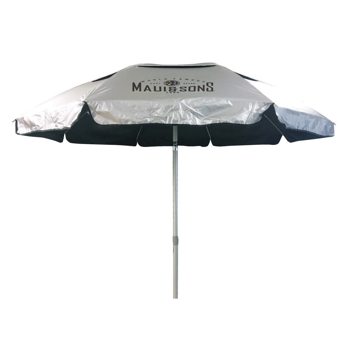 Umbrelă Plajă Maui & Sons XL 220 cm UPF50+ Rabatabilă Negru