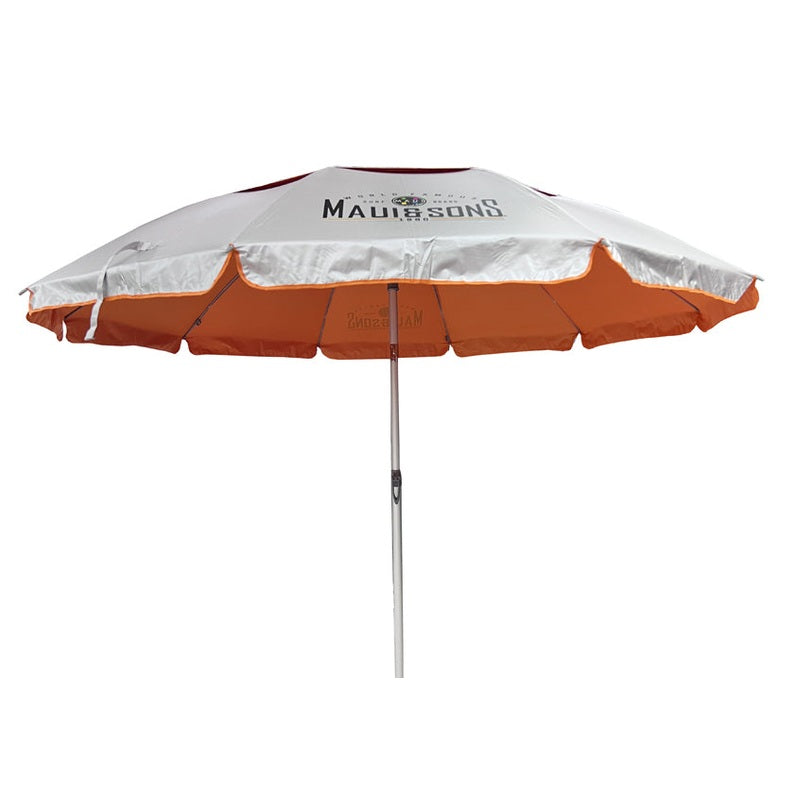 Umbrela plaja Maui &amp; Sons XL 220 cm, protectie UPF50+, rabatabila, husa inclusa, Portocaliu