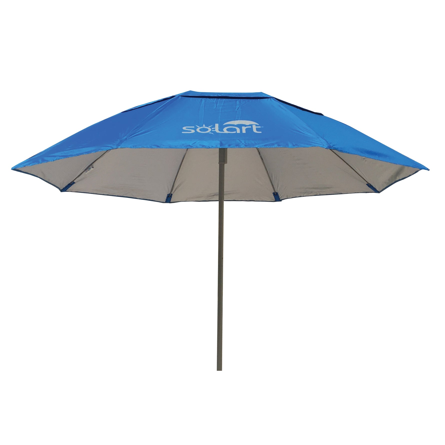 Umbrela plaja Solart 150 cm, 3 sectiuni, protectie solara UPF+50, husa transport inclusa