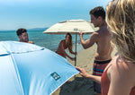Umbrelă Plajă Solart 200cm UPF50+ Albastră