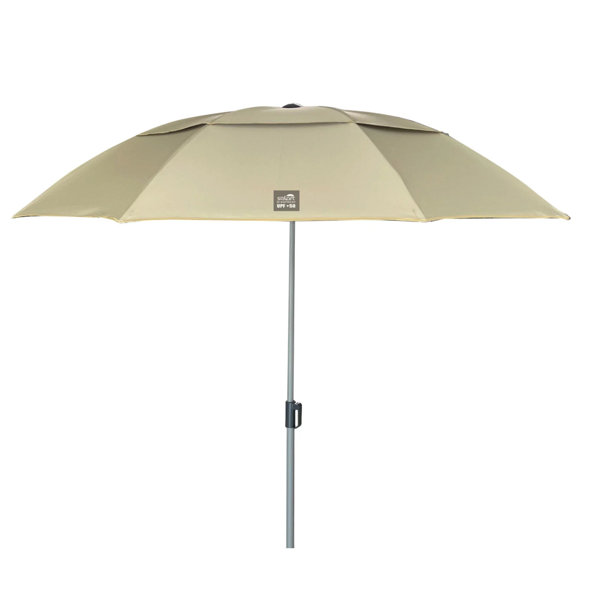 Umbrela plaja Solart 200 cm, protectie UPF50+, husa inclusa, Crem