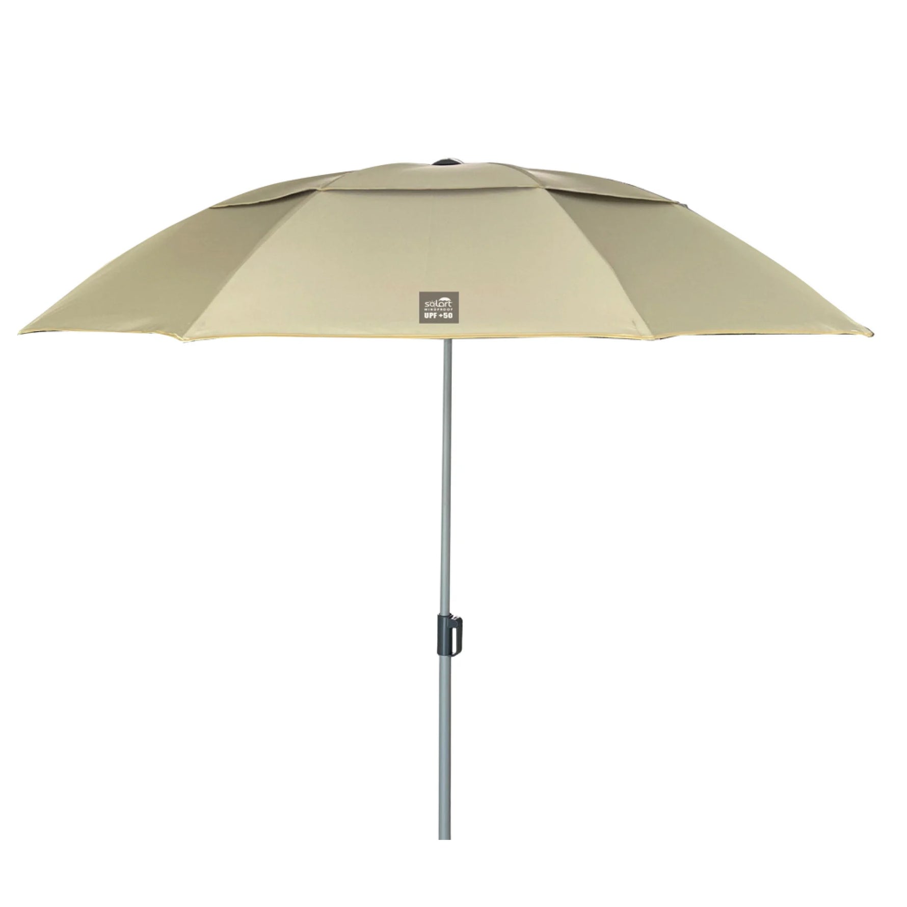 Umbrela plaja Solart 200 cm, protectie UPF50+, husa inclusa, Crem