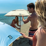 Umbrela plaja Solart 200 cm, protectie UPF50+, husa inclusa, Crem