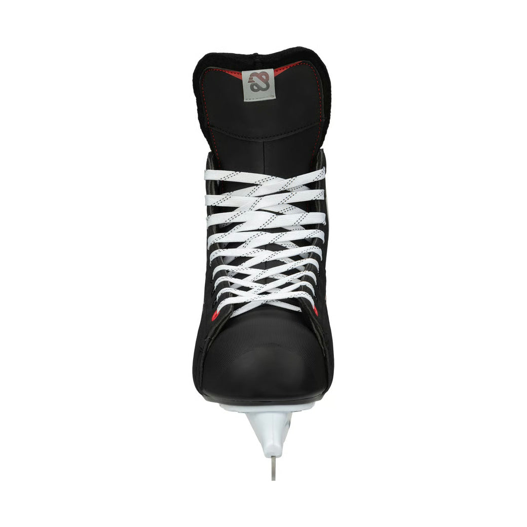 Patine hochei NIJDAM Deluxe Artic Rush Negre, lame oțel inoxidabil