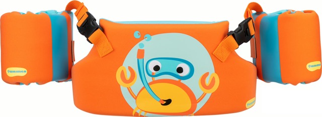 Centura cu aripioare 3-in-1 Splash Guard, Kimo, 2-6 Ani,  15-30 kg