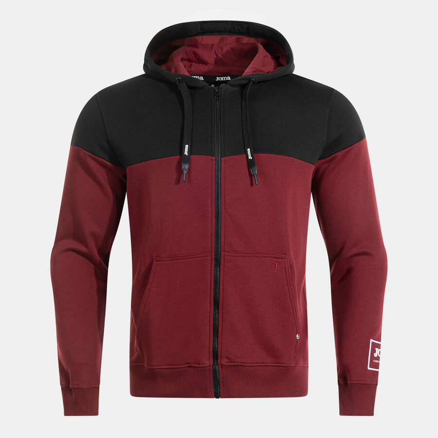 Hanorac Joma URBAN STREET ZIP-UP HOODIE DARK RED