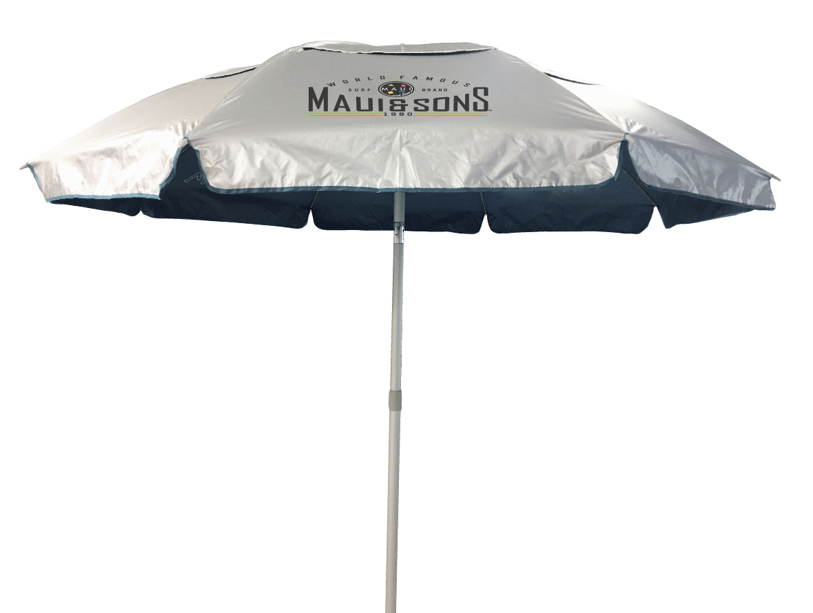 Umbrela plaja Maui & Sons XL 220 cm, UPF50+,Negru